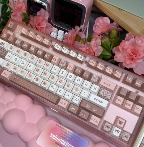 Pink MK870 CMMK - Frosted Pink Base 87 Key - Image 8