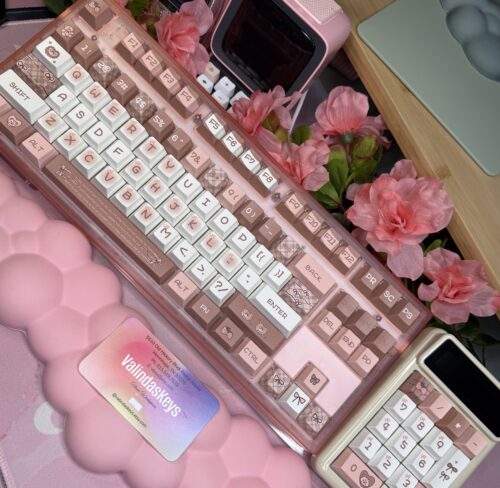 Pink MK870 CMMK - Frosted Pink Base 87 Key