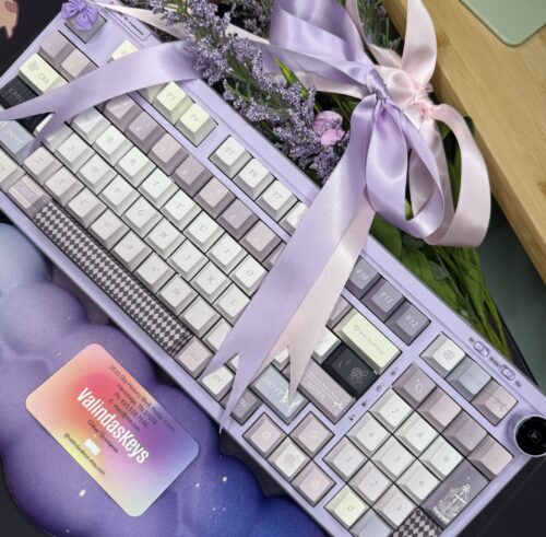 Lavender Keyboard Base RT100 -Pretty Lavender Theme Caps