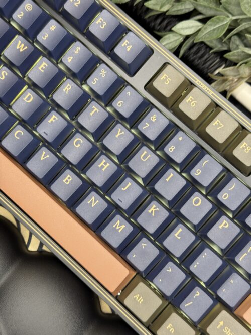 Classic Black/Blue Engraved Keyboard with Artisan Classic Keys - Image 5