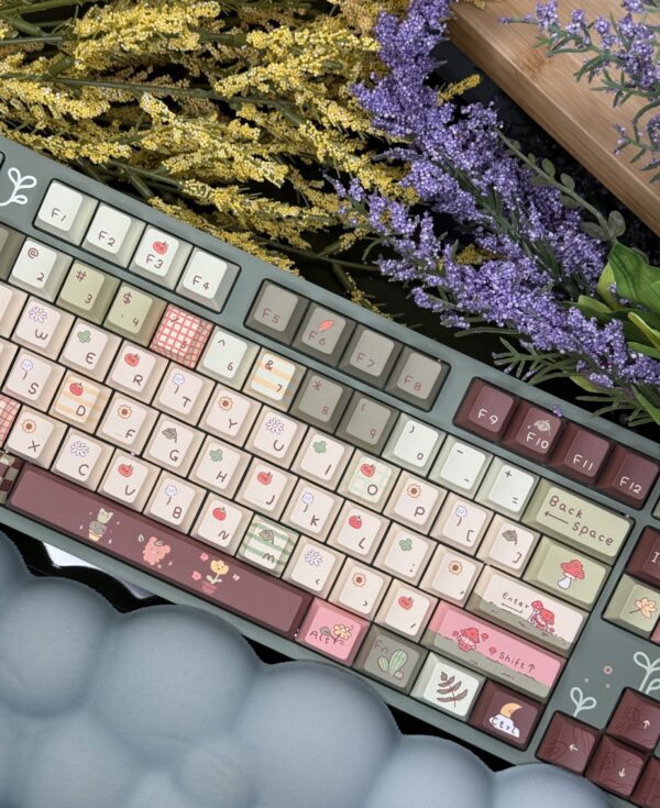 Mushroom Themed Mechanical Keyboard - Modified DROP - Image 9