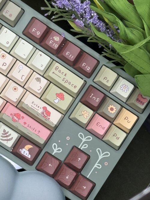 Mushroom Themed Mechanical Keyboard - Modified DROP - Image 4