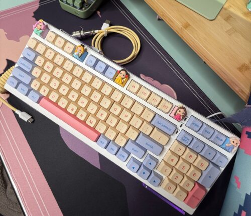 Disney Princess Theme! Aula S99 Mechanical Keyboard Modified - Image 5