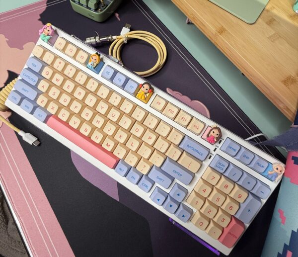 Princess Theme! Aula S99 Mechanical Keyboard Modified - Image 5