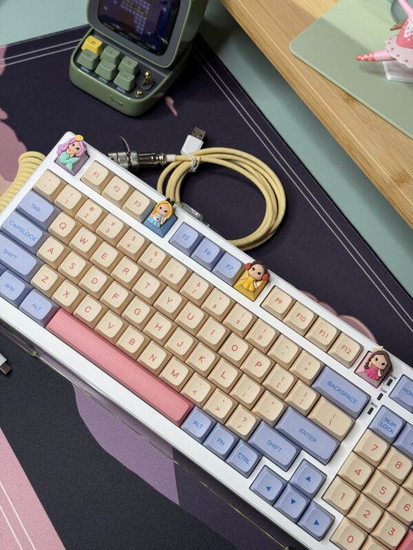Princess Theme! Aula S99 Mechanical Keyboard Modified - Image 4