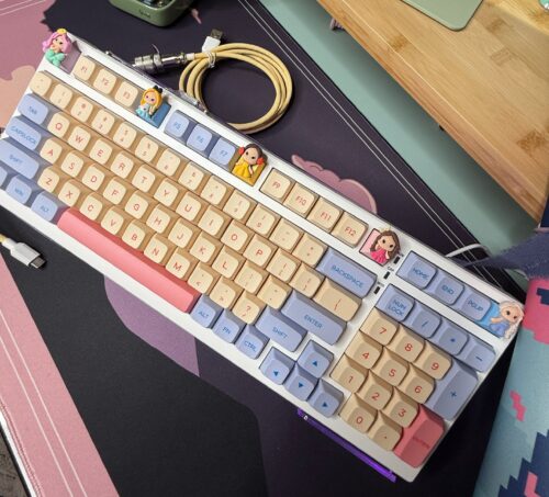 Disney Princess Theme! Aula S99 Mechanical Keyboard Modified - Image 2