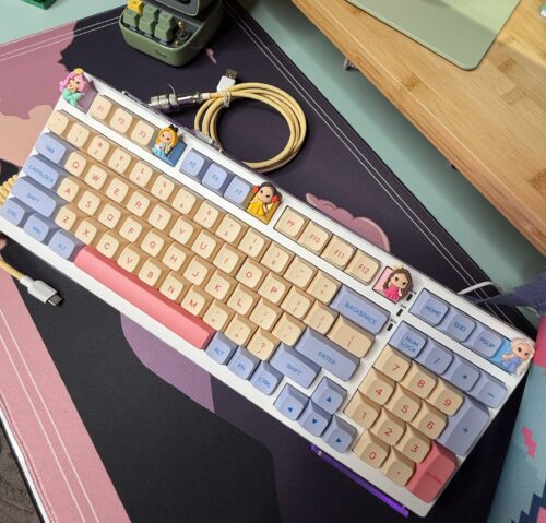 Disney Princess Theme! Aula S99 Mechanical Keyboard Modified - Image 6