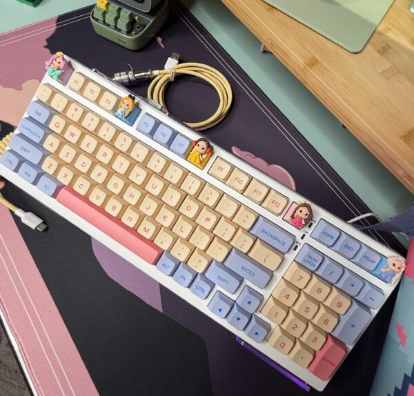 Princess Theme! Aula S99 Mechanical Keyboard Modified - Image 3