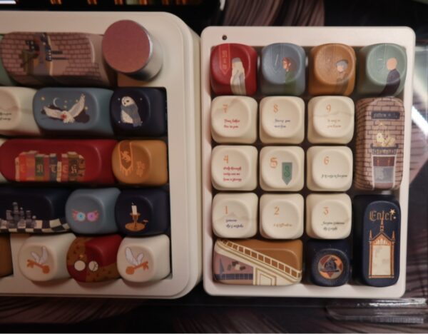 The Owl's Letter Theme Ltd Edition Keycaps! YunziiB68 Mechanical Keyboard Wireless - Image 2