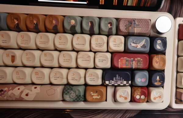 The Owl's Letter Theme Ltd Edition Keycaps! YunziiB68 Mechanical Keyboard Wireless - Image 8
