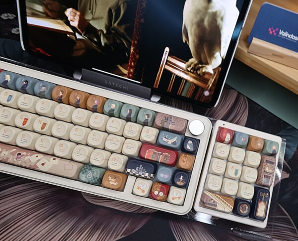 The Owl's Letter Theme Ltd Edition Keycaps! YunziiB68 Mechanical Keyboard Wireless - Image 4