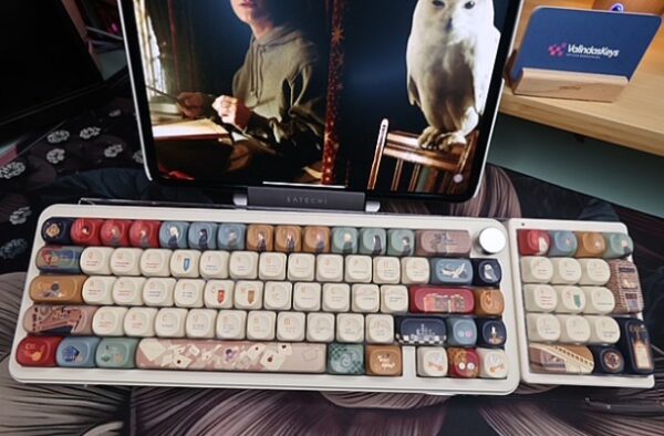 The Owl's Letter Theme Ltd Edition Keycaps! YunziiB68 Mechanical Keyboard Wireless - Image 5