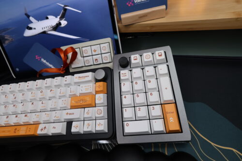 Aviator Keycaps - Airplane Lovers! Modified Mechanical Board (Light Weight) for Travel - Wireless - Image 14