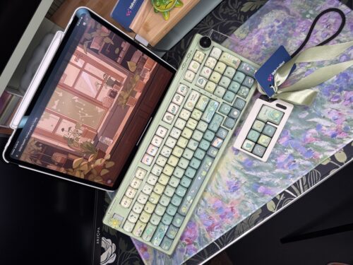 Green Garden Frog Artisan Keycaps - 100 Green Base Mechanical Keyboard - Image 4