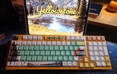 Yellowstone National Park Theme on Yellow Akko Base ~ Limited Edition*