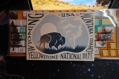 Yellowstone National Park Theme on Yellow Akko Base ~ Limited Edition* - Image 9