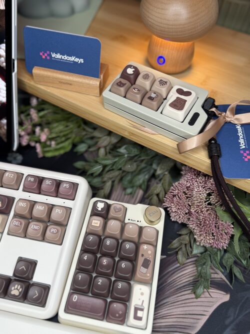 Tan and Brown Theme Modified Butter added artisan Keycaps (cat/coffee/browns) Wireless Custom - Image 5