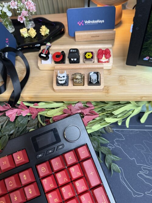 Red and Black Base Custom Mechanical Keyboard Artisan Caps - Image 2