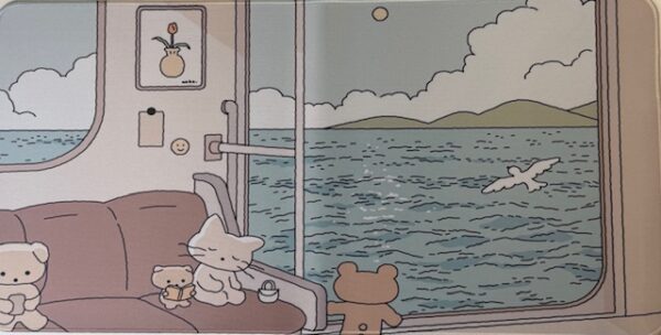 DeskMat - Boat Window Scene 12x23
