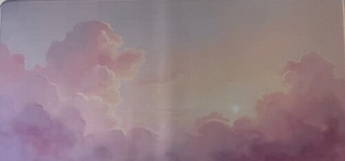 DeskMat - Sky Scene Pinks Clouds 12x23