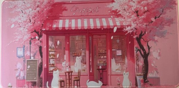 DeskMat - White Cat Cafe Awning 12x23