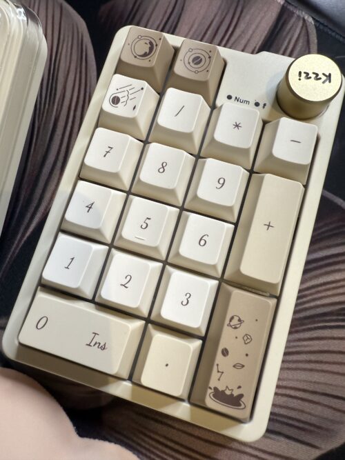 Cream Base Tan Coffee Bean Design with Flowers Artisan Modified 68 - Wireless - Image 11