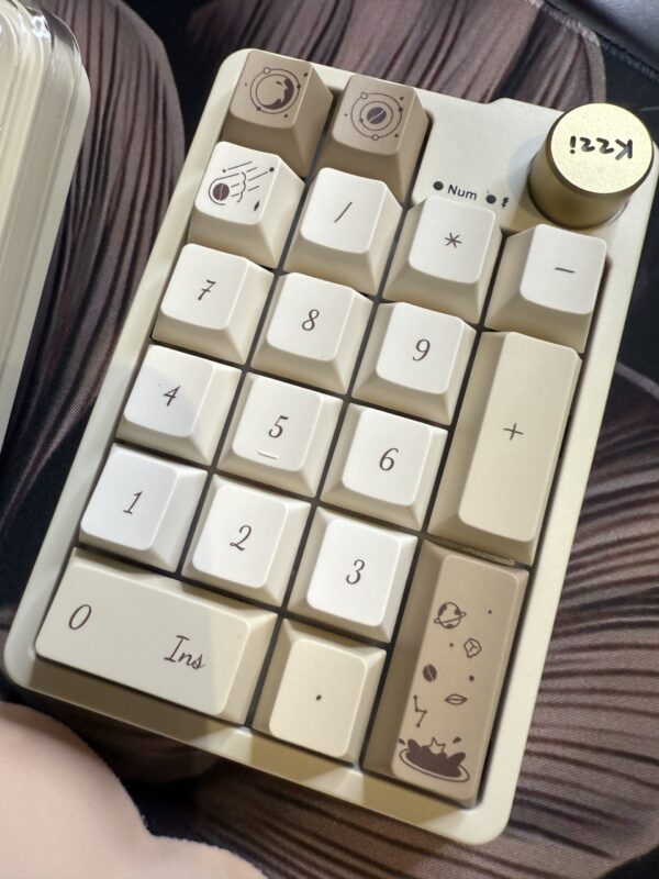 Cream Base Tan Coffee Bean Design with Flowers Artisan Modified 68 - Wireless - Image 11