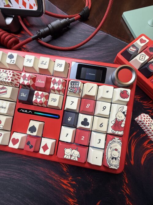 Black and Red Card Game Artisan Theme Keyboard - LCD Screen - Image 9