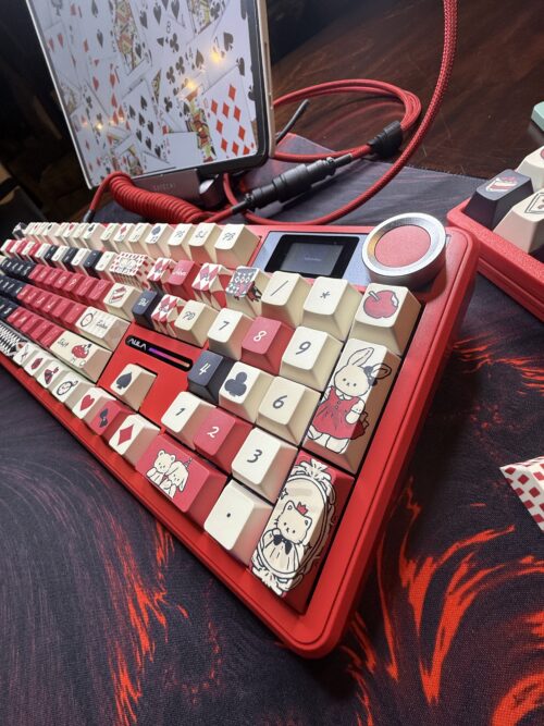 Black and Red Card Game Artisan Theme Keyboard - LCD Screen - Image 13