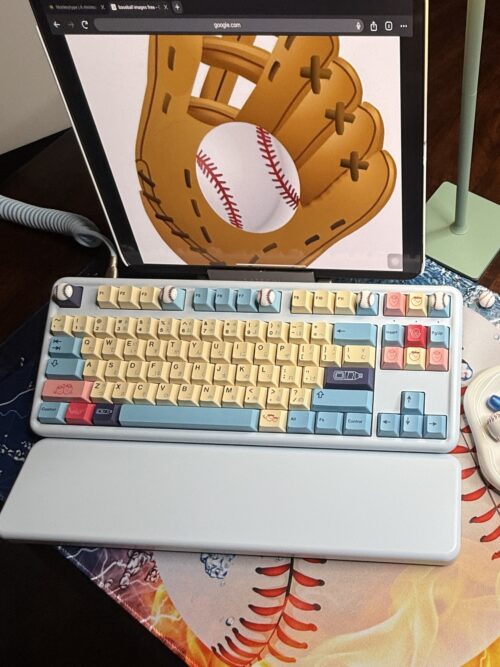 Baseball Theme Desk Set - Mechanical Keyboard - Image 42