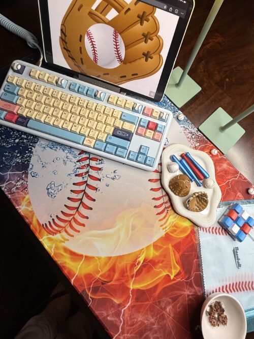 Baseball Theme Desk Set - Mechanical Keyboard - Image 40