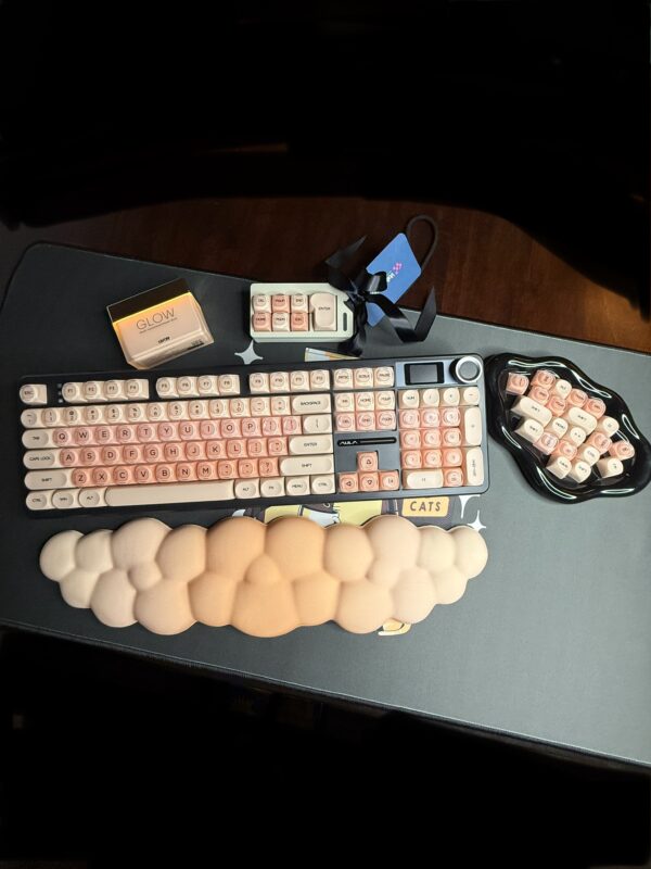 Custom Modified Black Base with -Foundation Artisan Keycaps-Wireless - Image 9
