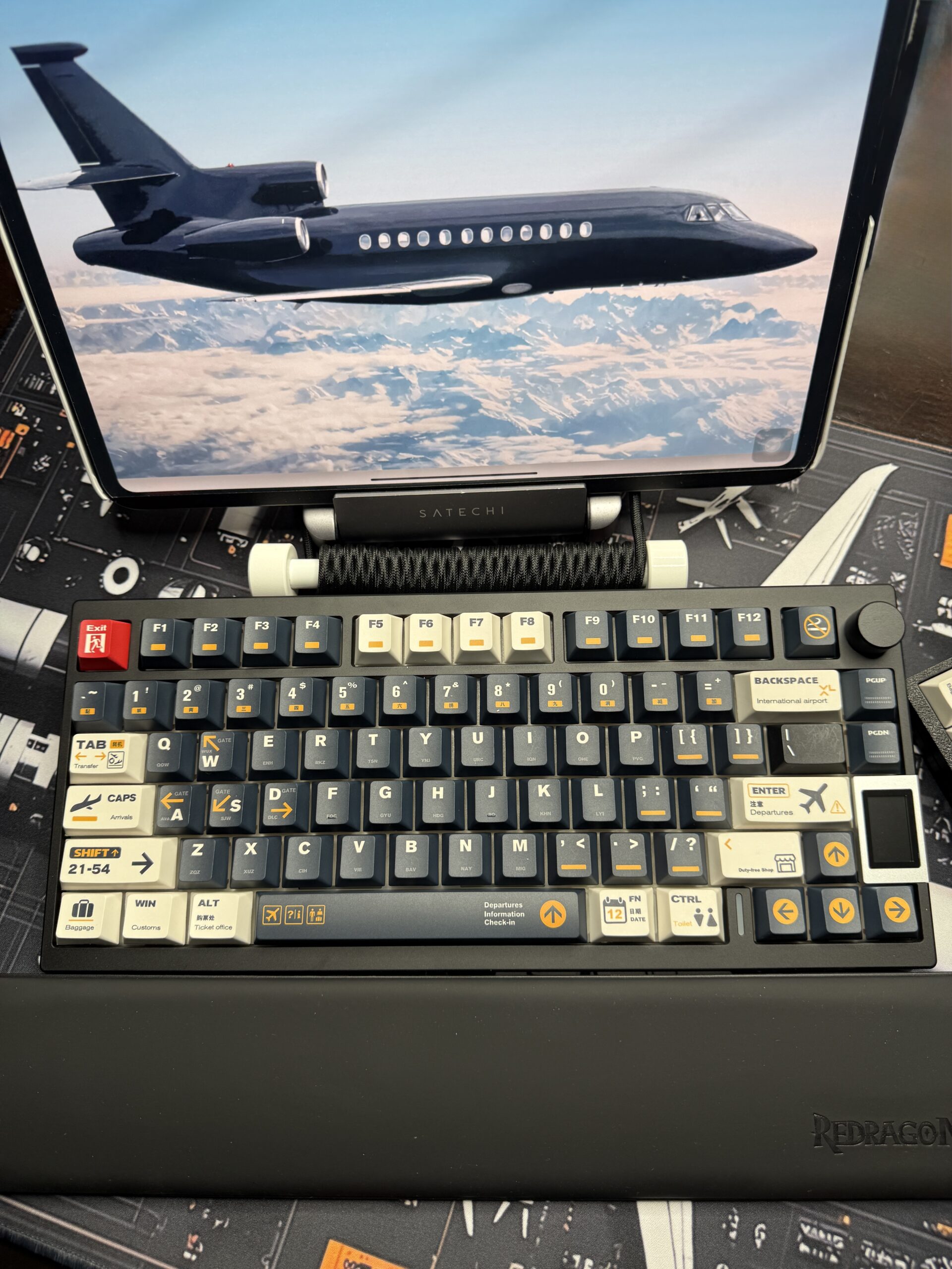 Custom Aviation Edition Mechanical Keyboard Kit | ValindasKeys Hand Built & Themed - Image 4