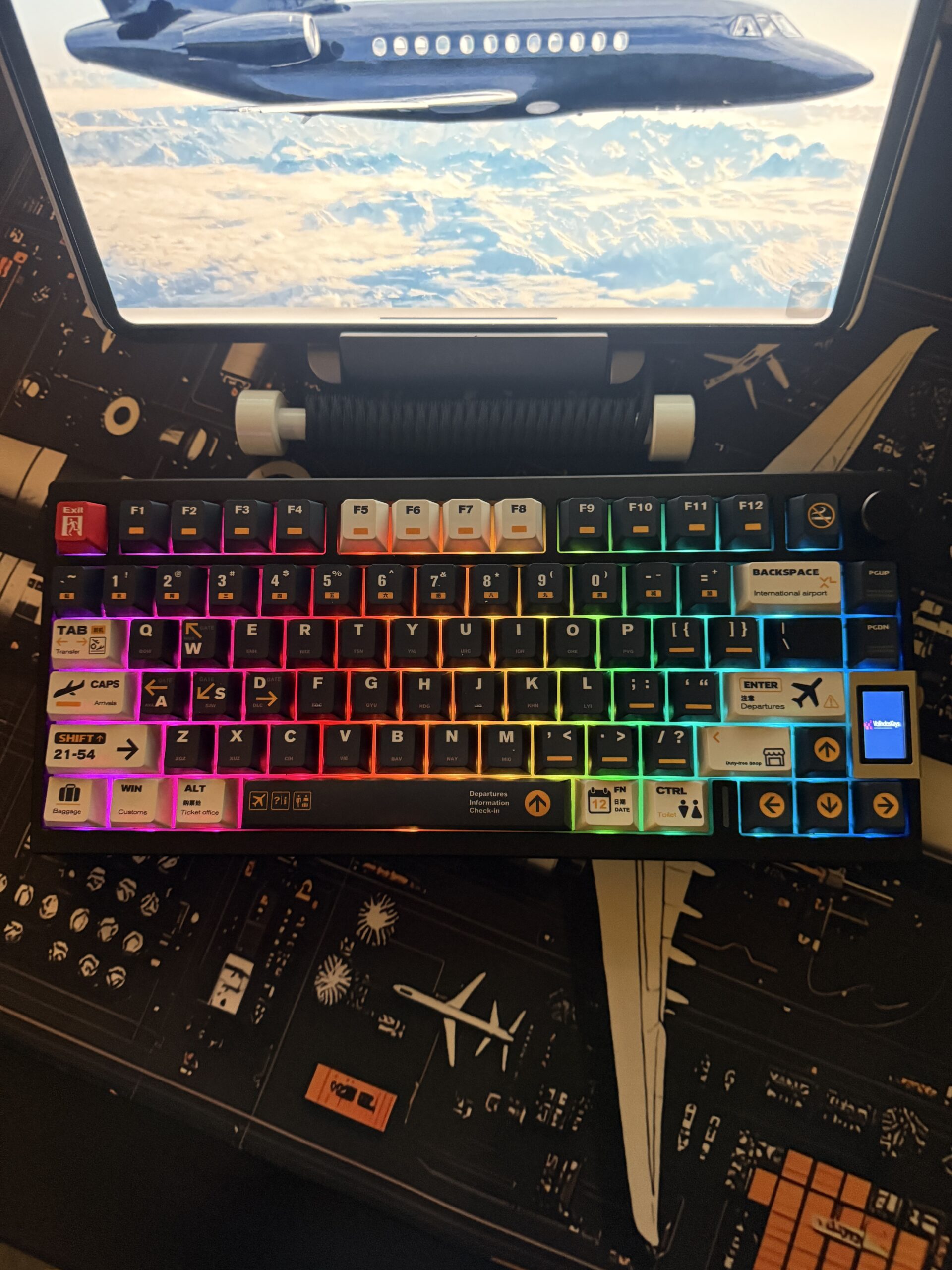 Custom Aviation Edition Mechanical Keyboard Kit | ValindasKeys Hand Built & Themed - Image 20