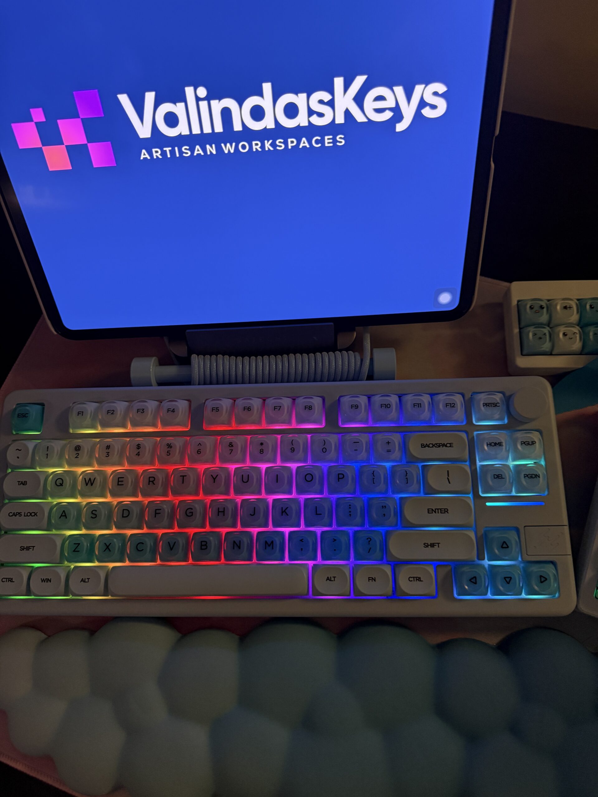 Dreamy Light Blue Perfection - Blue Base Mechanical Keyboard by ValindasKeys - Image 38