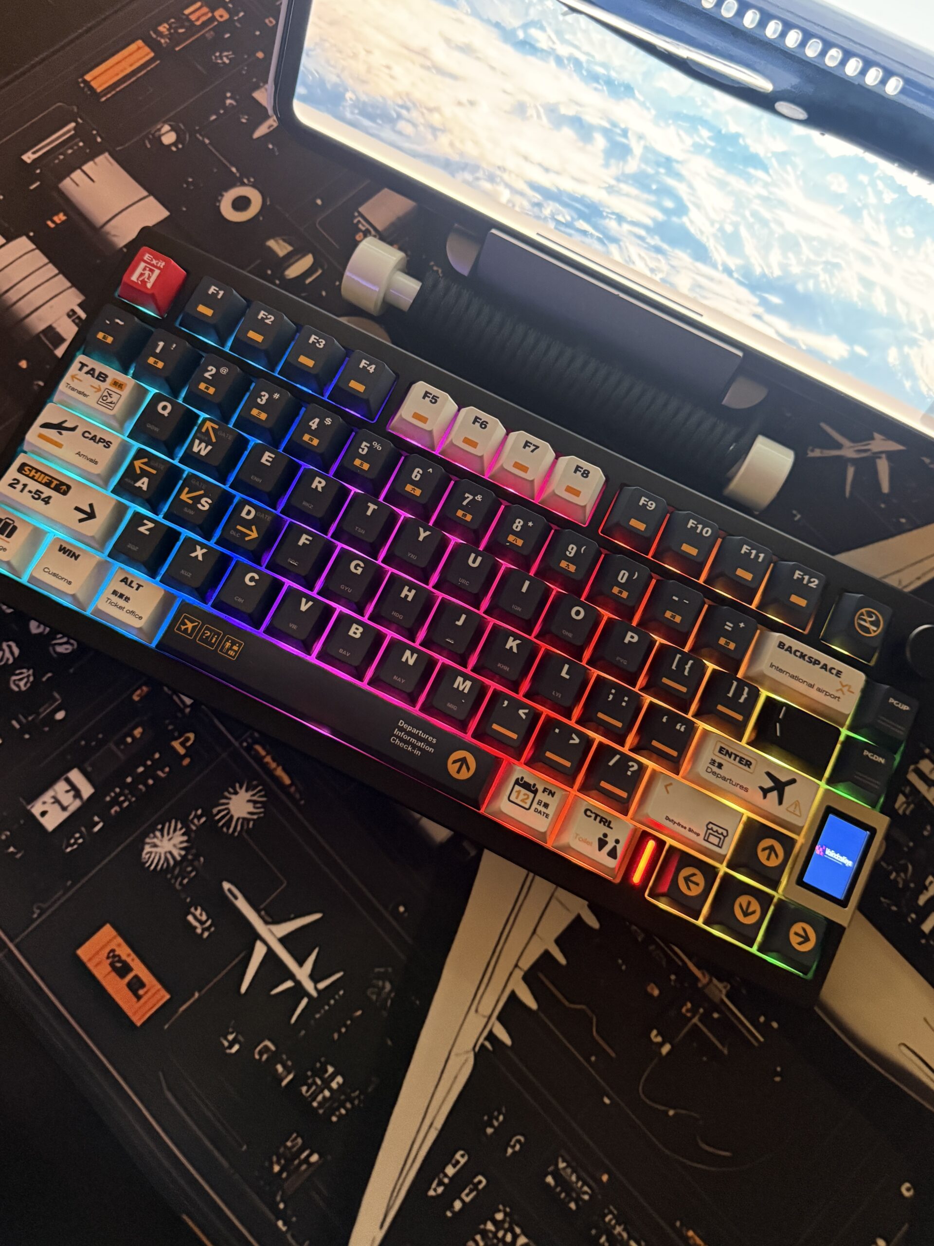 Custom Aviation Edition Mechanical Keyboard Kit | ValindasKeys Hand Built & Themed - Image 17