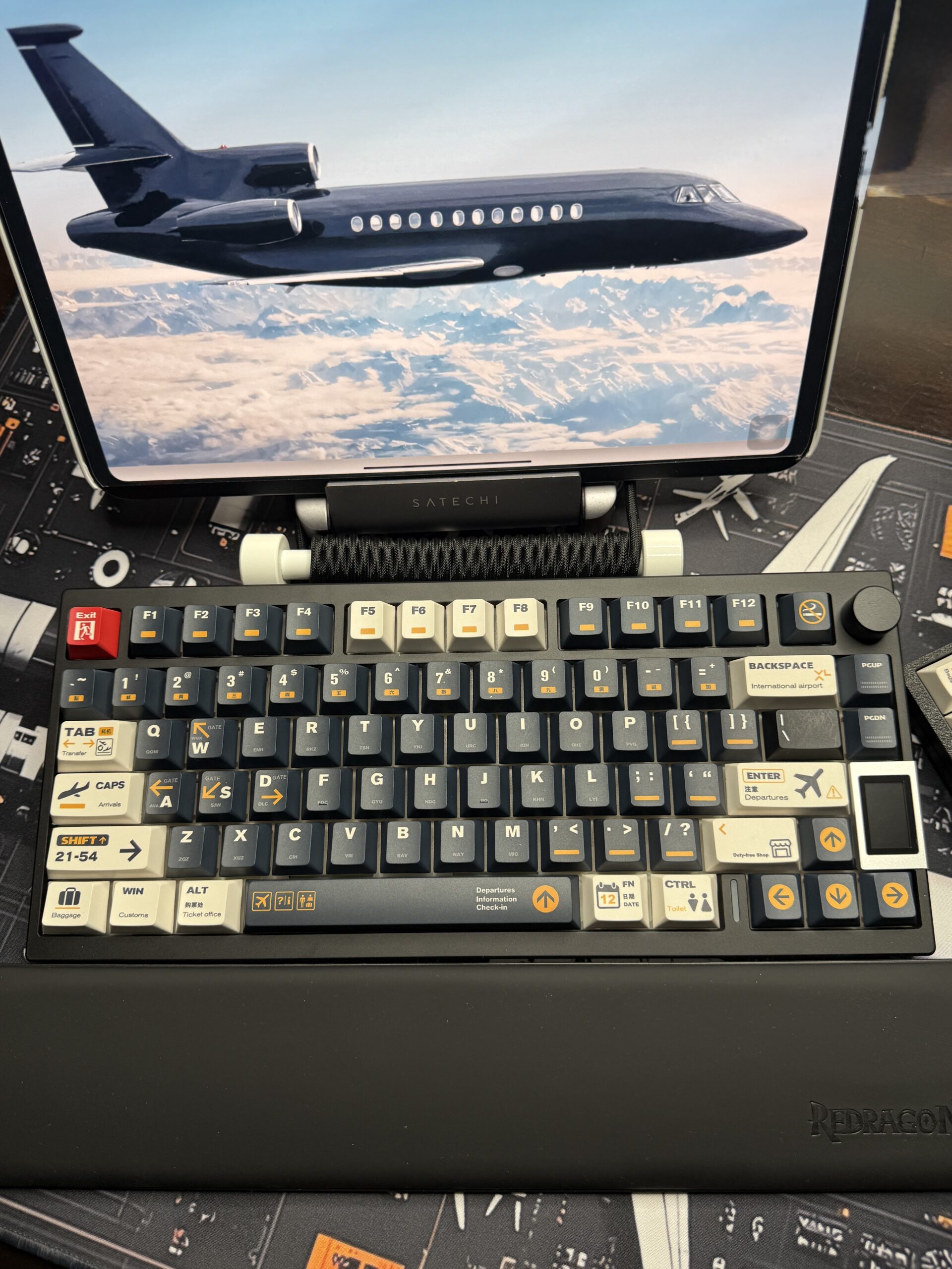 Custom Aviation Edition Mechanical Keyboard Kit | ValindasKeys Hand Built & Themed - Image 3