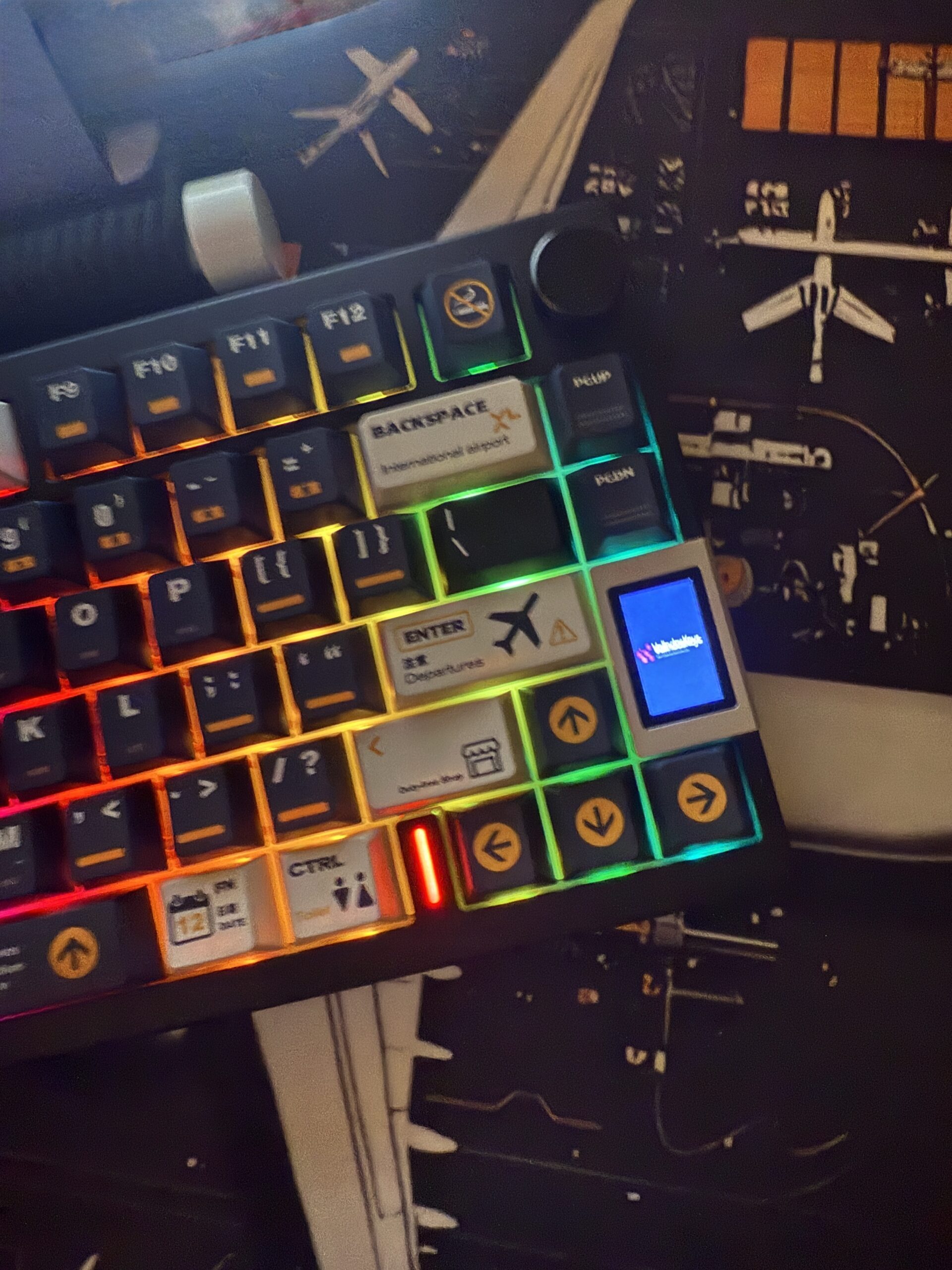 Custom Aviation Edition Mechanical Keyboard Kit | ValindasKeys Hand Built & Themed - Image 16