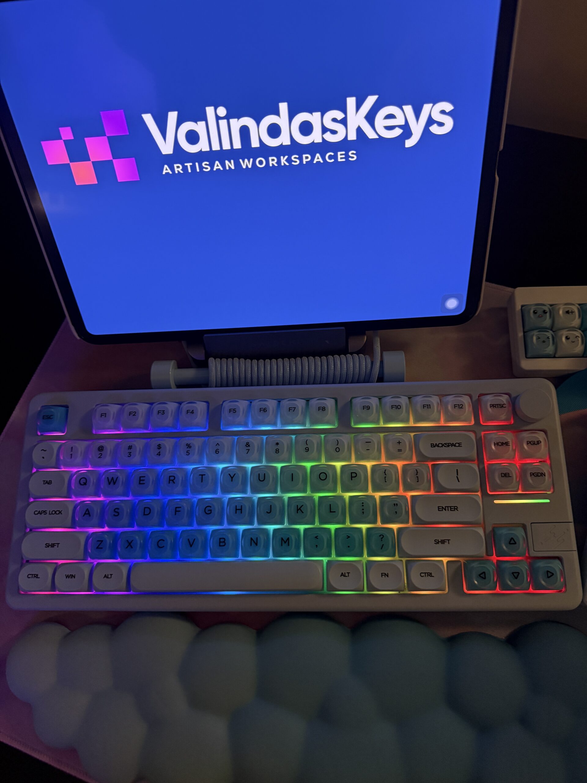 Dreamy Light Blue Perfection - Blue Base Mechanical Keyboard by ValindasKeys - Image 37