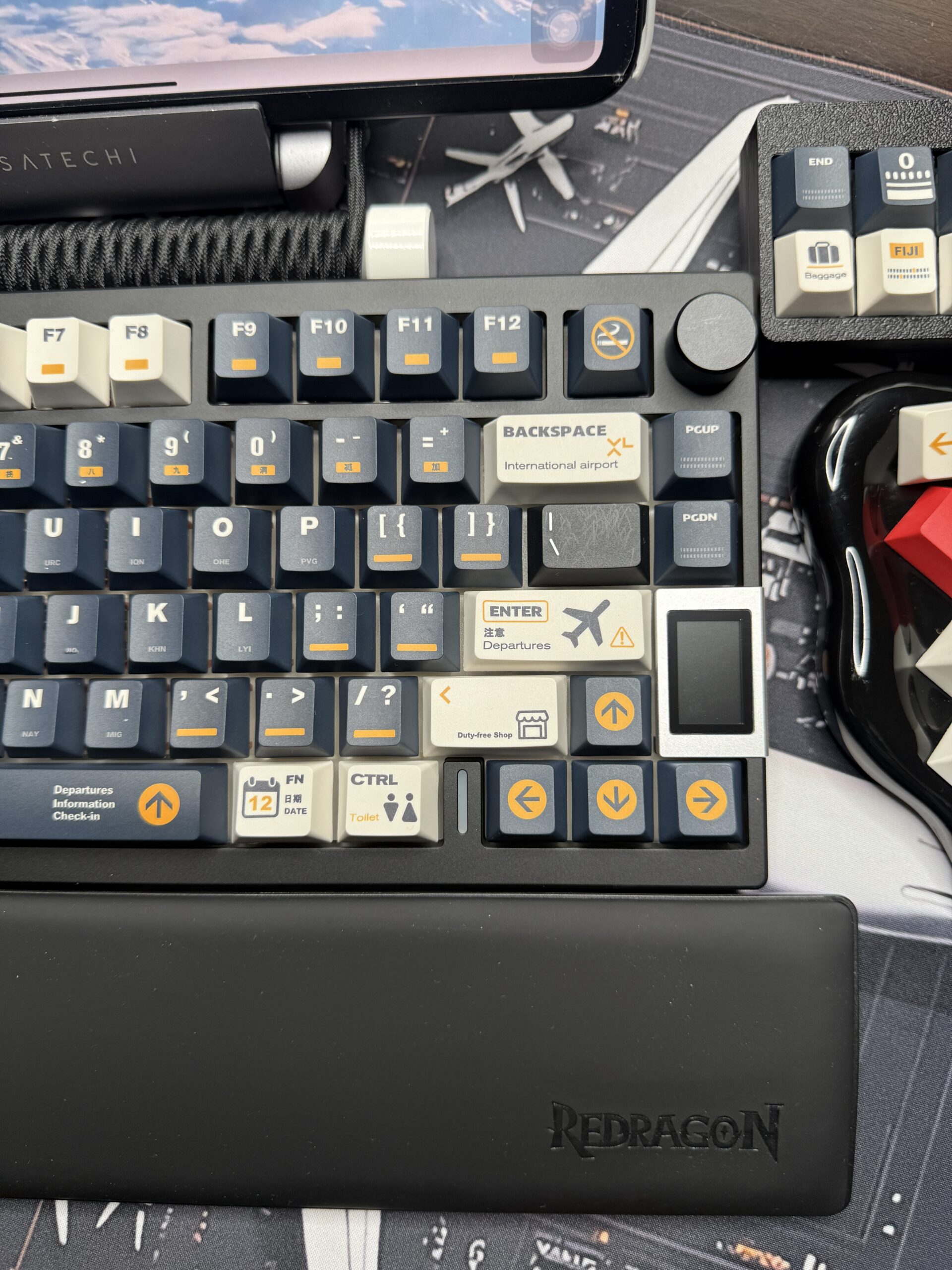 Custom Aviation Edition Mechanical Keyboard Kit | ValindasKeys Hand Built & Themed - Image 9