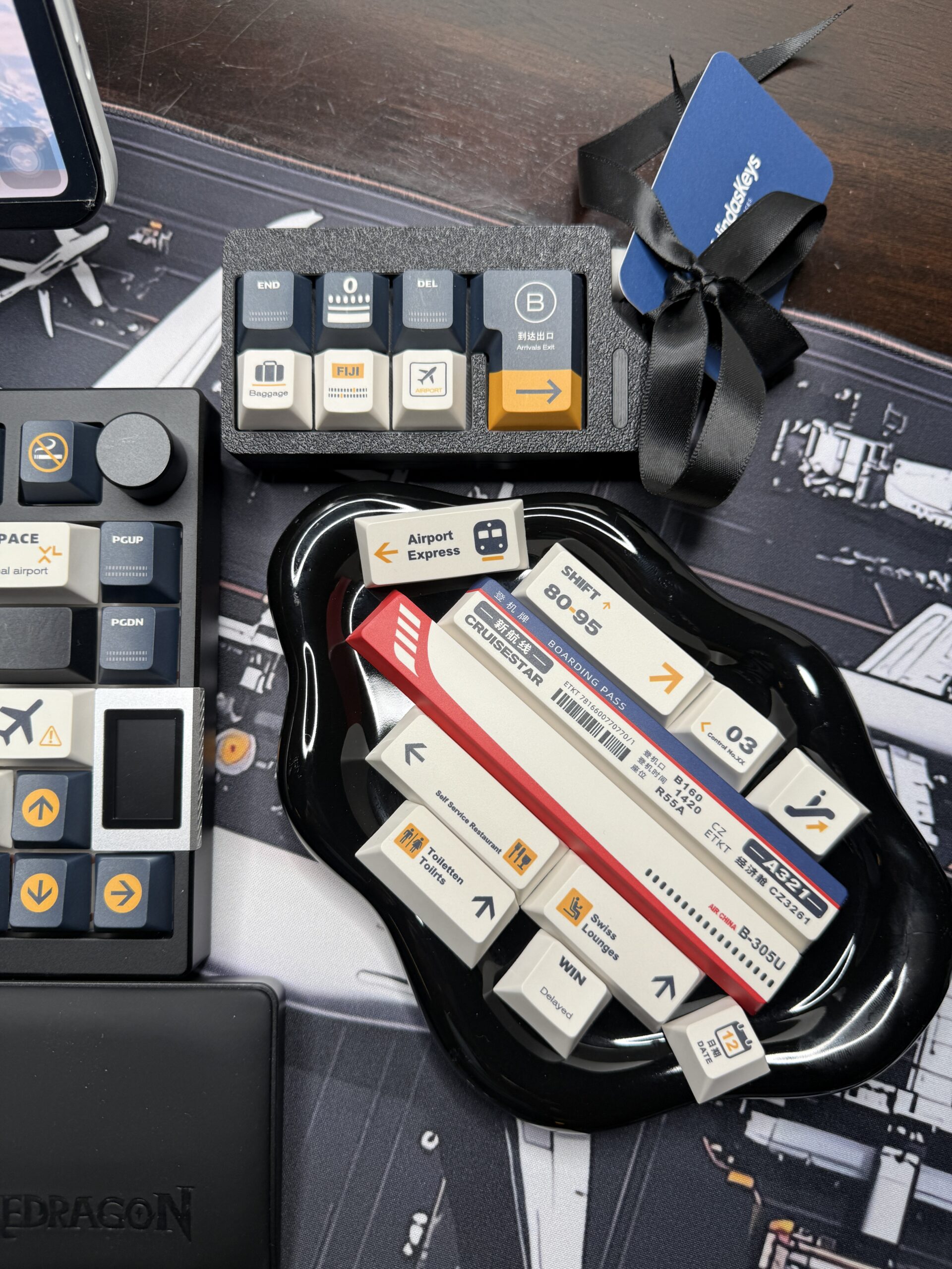 Custom Aviation Edition Mechanical Keyboard Kit | ValindasKeys Hand Built & Themed - Image 8