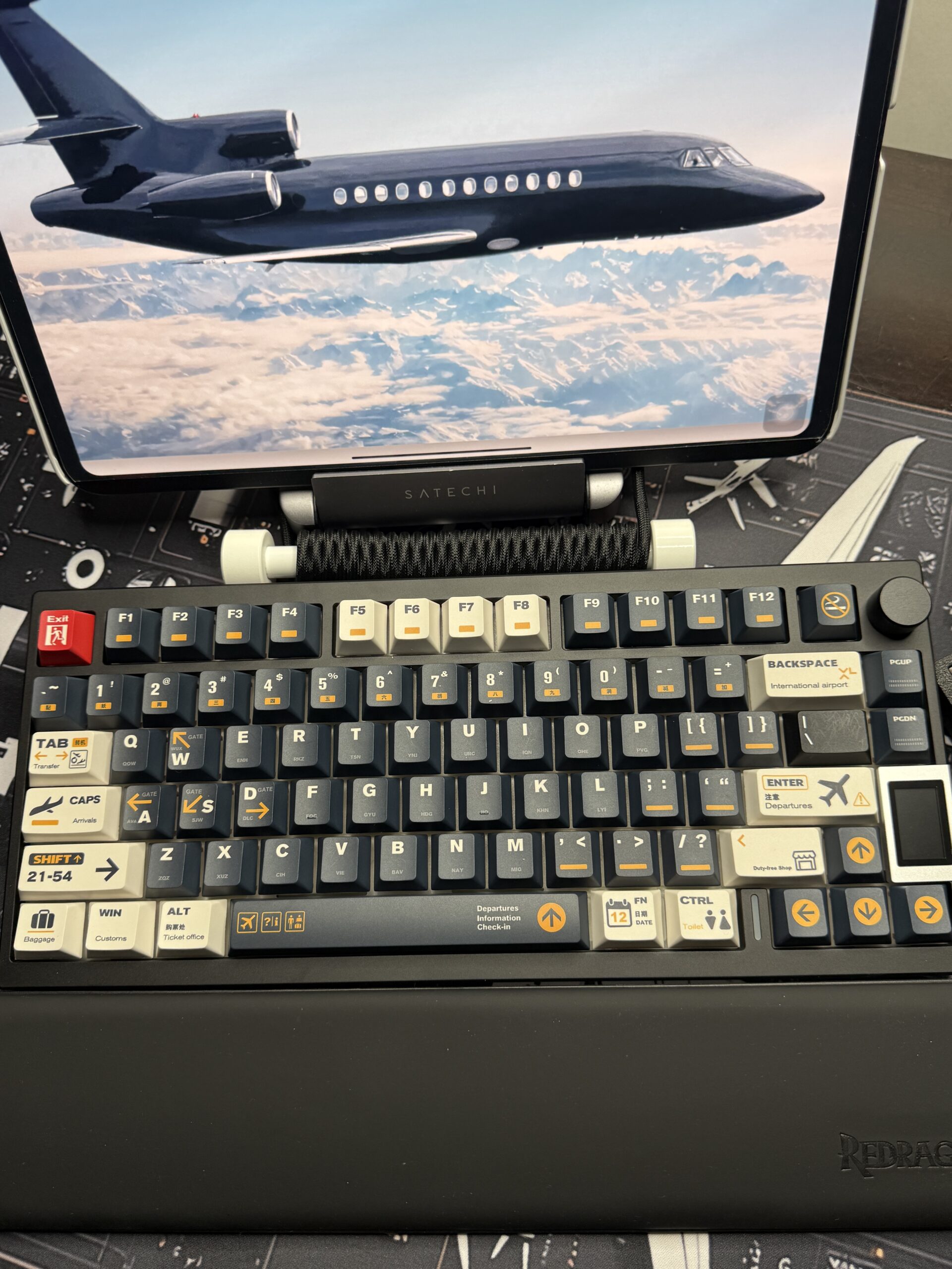Custom Aviation Edition Mechanical Keyboard Kit | ValindasKeys Hand Built & Themed - Image 2