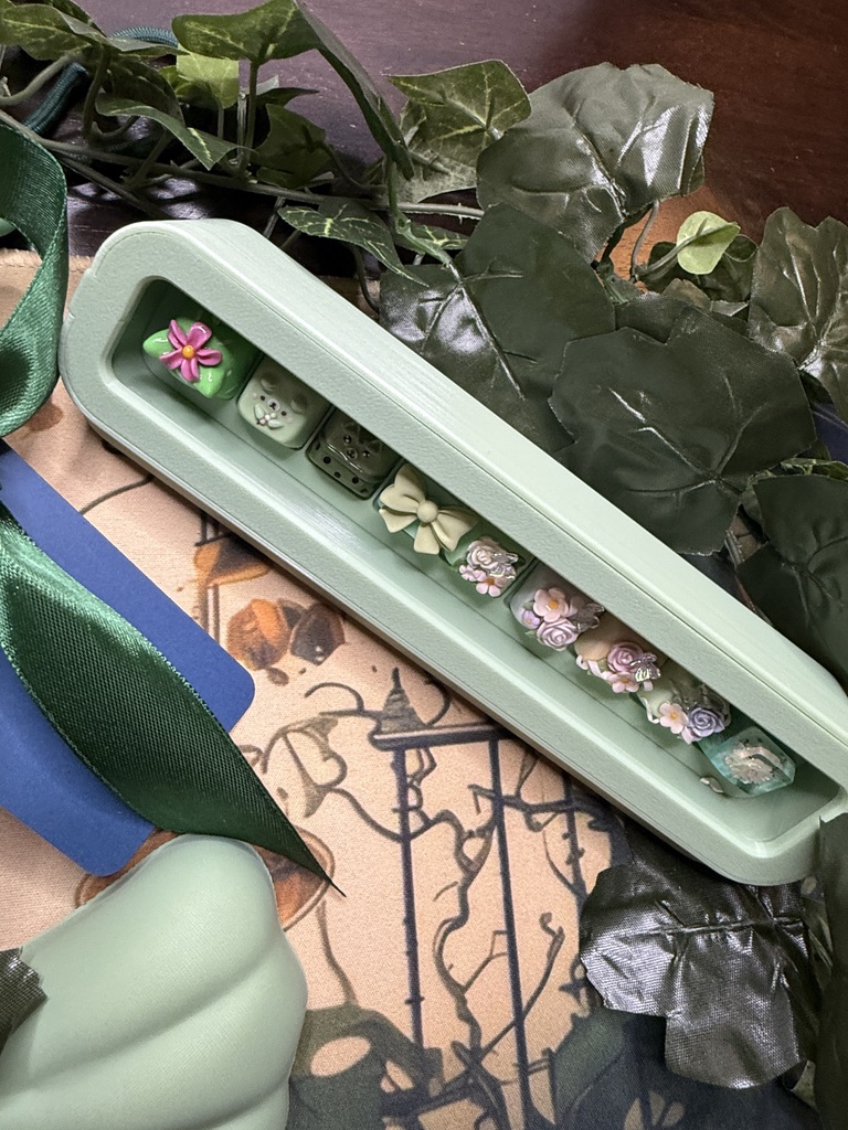 Light Green Ombre Modified Custom 81% Mechanical Keyboard by ValindasKeys - Image 21