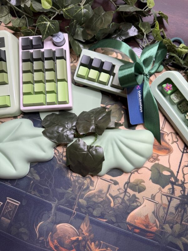 Light Green Ombre Modified Custom 81% Mechanical Keyboard by ValindasKeys - Image 7