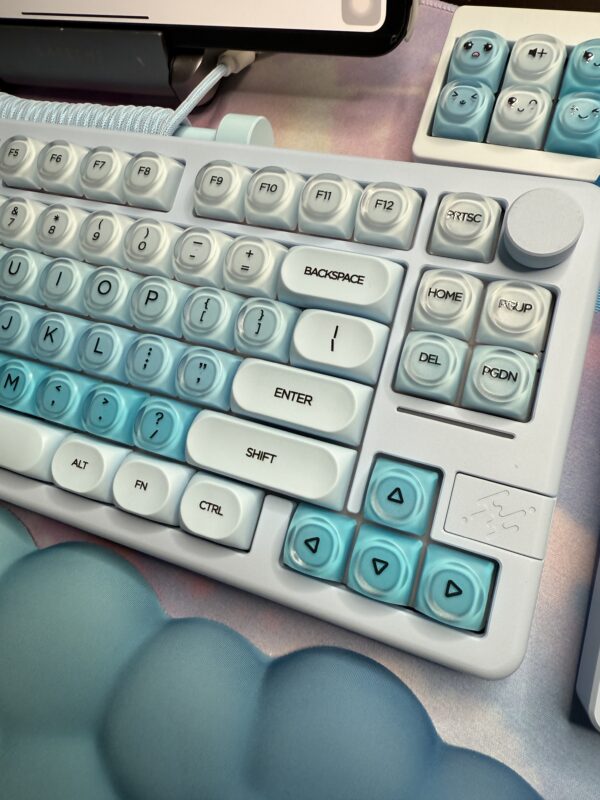 Dreamy Light Blue Perfection - Blue Base Mechanical Keyboard by ValindasKeys - Image 8