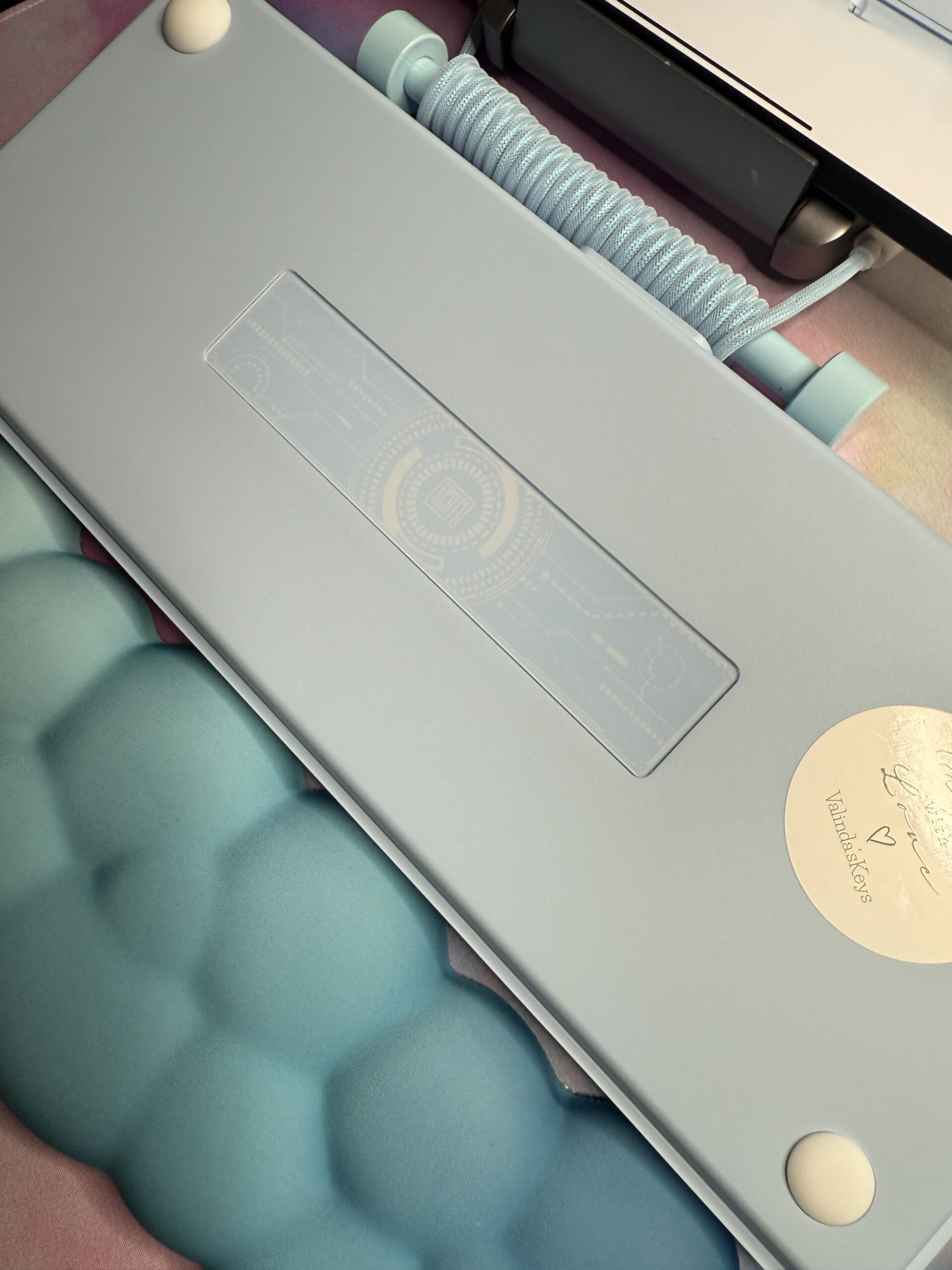 Dreamy Light Blue Perfection - Blue Base Mechanical Keyboard by ValindasKeys - Image 26