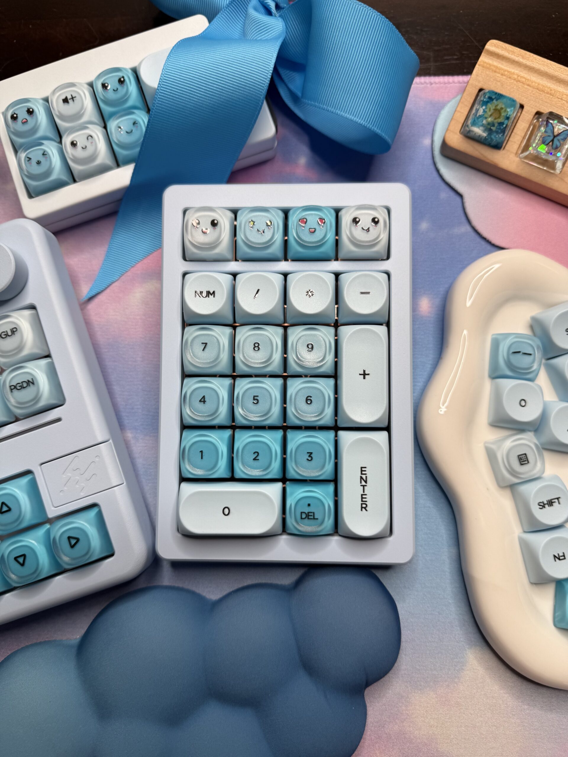 Dreamy Light Blue Perfection - Blue Base Mechanical Keyboard by ValindasKeys - Image 13