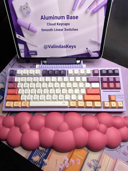 Cloud Purple Theme 75% Keyboard