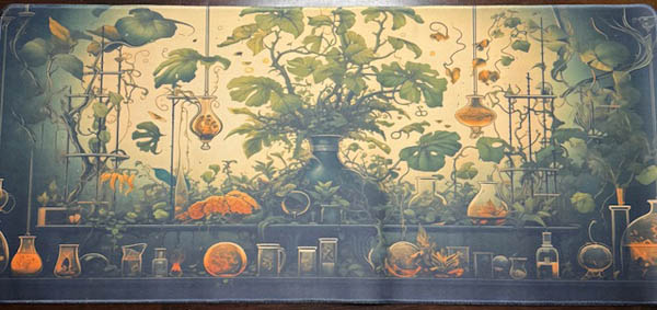 Green Ombre Desk Mat