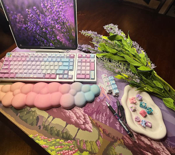 Lavender Silver Theme Wireless Full Set